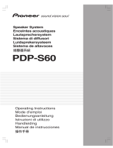 Pioneer PDP-S60 Handleiding