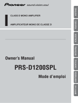 Pioneer PRS-D1200SPL Handleiding
