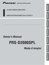 Pioneer PRS-D2000SPL Handleiding