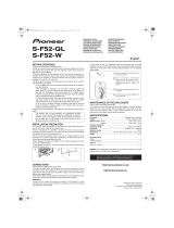 Pioneer S-F52-QL Handleiding