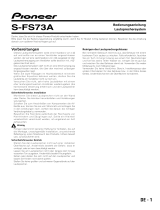 Pioneer S-FS73A Handleiding