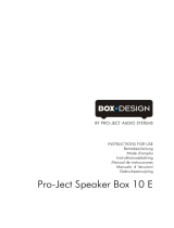 Pro-Ject Speaker Box 10 Handleiding