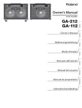 Roland GA-112 Handleiding