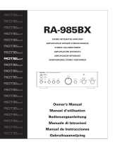 Rotel RA-985BX Handleiding