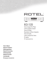 Rotel RCD1520/ZIL Handleiding
