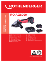 Rothenberger Angle grinder RO AG 8000 Handleiding