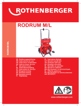 Rothenberger Drain cleaning machine RODRUM M Handleiding