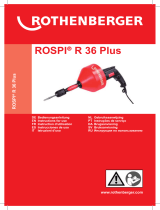 Rothenberger Electric drain cleaner ROSPI R 36 Plus Handleiding