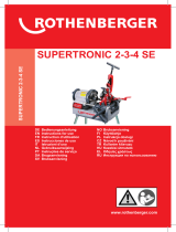 Rothenberger Electric threading machine SUPERTRONIC 2SE Handleiding