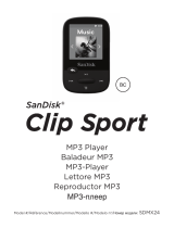 SanDisk Sansa Clip Sport 4GB Handleiding