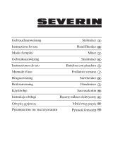 SEVERIN PROFI-MIX SM 3807 - Handleiding