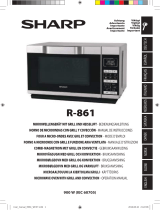 Sharp 900W Combination Flatbed Microwave R861 Handleiding
