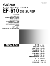 Sigma EF-610 Handleiding