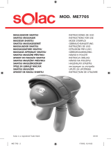 Solac SHIATSU MASSAGER Mod ME7705 de handleiding