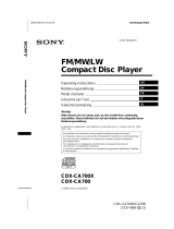 Sony CDX-CA700X Handleiding