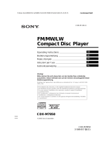Sony CDX-M7850 Handleiding