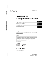 Sony 2-581-922-11 Handleiding