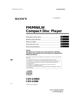 Sony CDX-S2000 Handleiding
