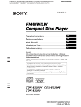 Sony cdx s 2250 scnt Handleiding