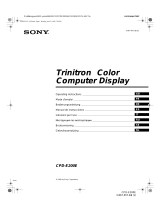 Sony CPD-E200E Handleiding