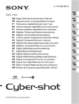 Sony Cyber-Shot DSC H55 Gebruikershandleiding