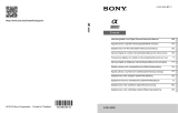 Sony ILCE 3000 Handleiding