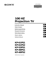 Sony KP-61PS2 Handleiding