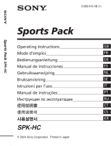 Sony SPK-HC Handleiding