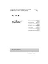Sony STR-DN860 Gebruikershandleiding