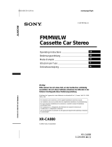 Sony xr ca 800 de handleiding