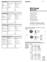 Sony XS-HS4 Handleiding