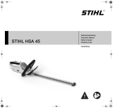 STIHL Akku-Heckenschere HSA 45 de handleiding