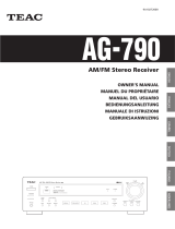 TEAC AG-790 de handleiding