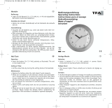 TFA Analogue Wall Clock with Frame Made of Beech Handleiding