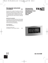 TFA Digital Radio-Controlled Alarm Clock with Temperature Handleiding