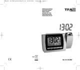 TFA Digital radio-controlled projection alarm clock with temperature Handleiding