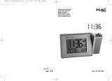 TFA Dostmann Radio-Controlled Projection Alarm Clock with Temperature de handleiding