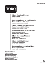 Toro 18cm Cordless Trimmer Handleiding