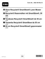Toro 55cm Recycler SmartStow Lawn Mower Handleiding