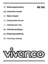 Vivanco MX 660 Handleiding