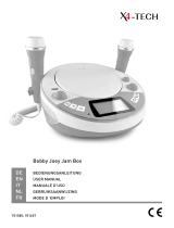 X4-TECH Bobby Joey Jambox Kinder CD-Player blau Handleiding