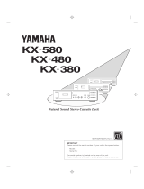 Yamaha KX 580 Handleiding