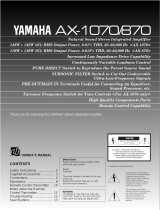 Yamaha AX-1070/870 Handleiding