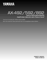 Yamaha AX-892 Handleiding