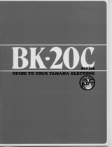 Yamaha Electone BK-20C Series de handleiding
