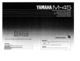 Yamaha M-45 de handleiding