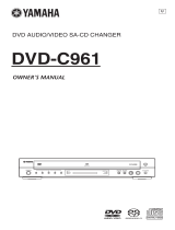 Yamaha C961 - DVD Changer Handleiding