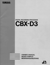 Yamaha CBX-D3 de handleiding