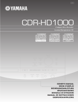 Yamaha CDR-HD1000 de handleiding