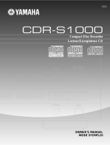 Yamaha CDRS1000 Handleiding